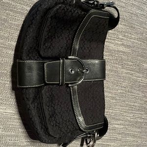 Black coach purse